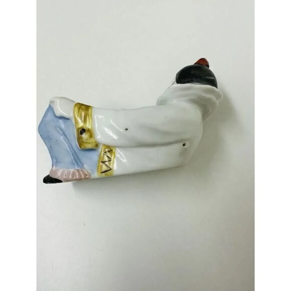Vintage porcelain Pierrot Clown Pipe Rest/Holder Made by Sitzendorf‎ of Germany